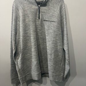 Marc Anthony Men's Heathered Gray Zip-Up Sweater